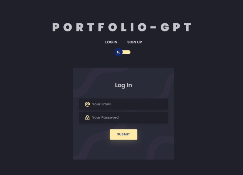 PortfolioGpt x Gemini – screenshot 1