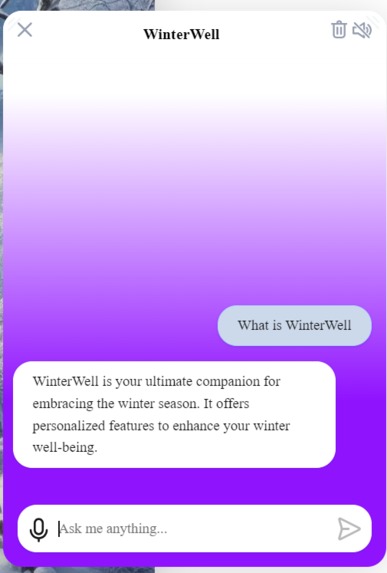 "WinterWell: Your Winter Companion" ❄️ – screenshot 3