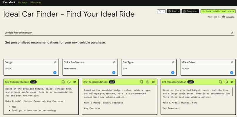 Ideal Car Finder – screenshot 1