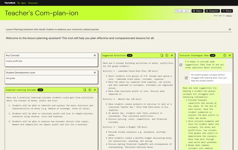 Teacher's Com-plan-ion – screenshot 1