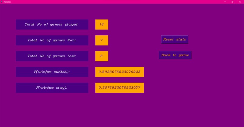 Monty_hall game – screenshot 3