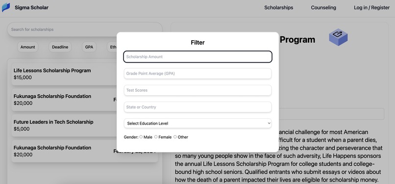 Sigma Scholar – screenshot 3