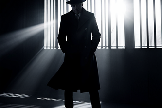 Detective at murder scene