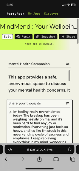 MindMend: Your Wellness Buddy – screenshot 2