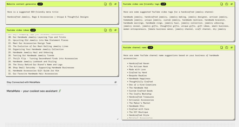MetaMate – screenshot 2