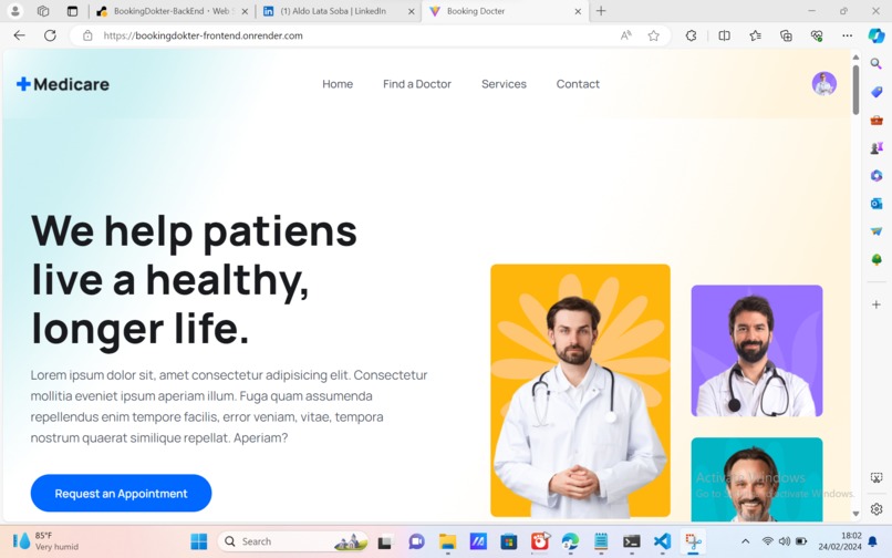 Booking Docter – screenshot 1