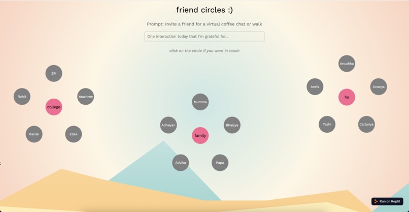 friend circles – screenshot 1