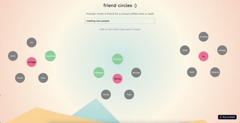 friend circles – screenshot 2