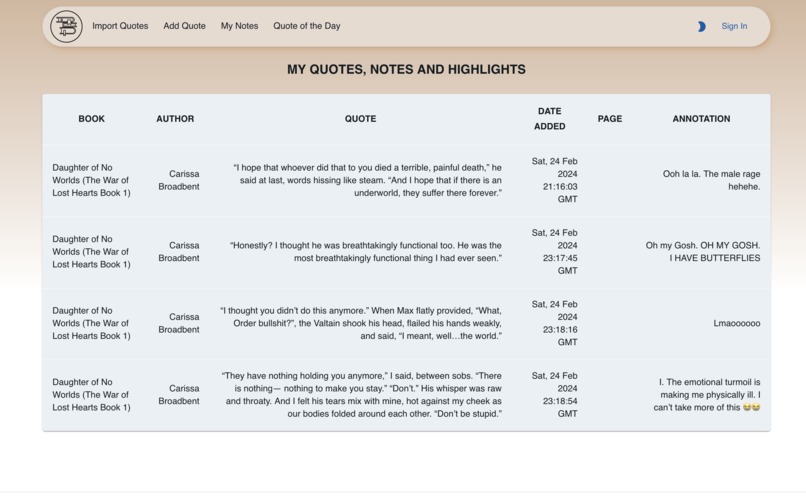 QuoteMe – screenshot 3