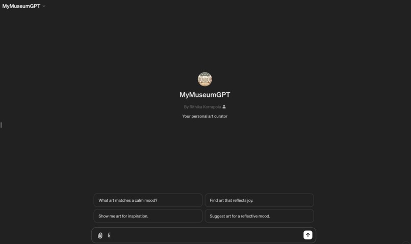 My Museum GPT – screenshot 1