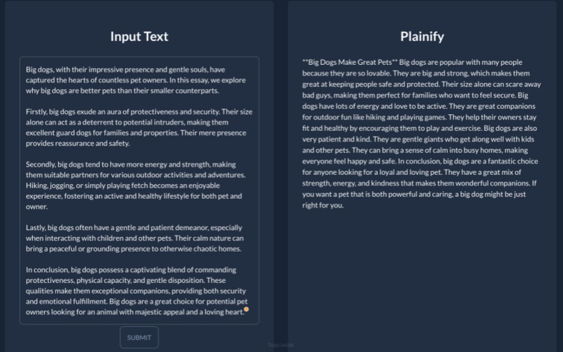 Plainify – screenshot 2