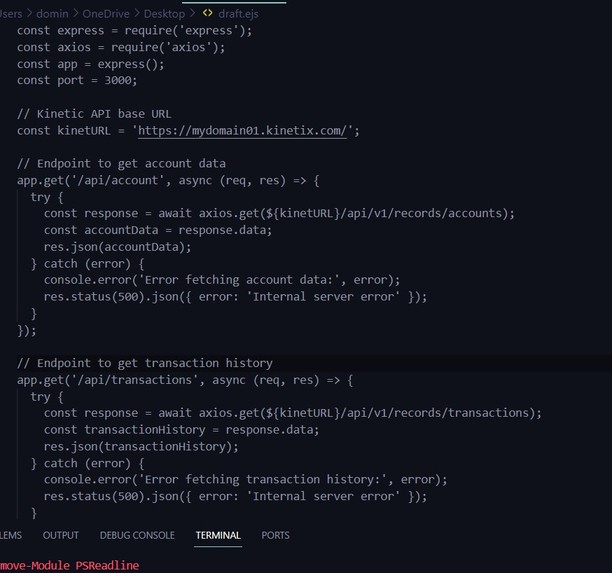 banking – screenshot 1