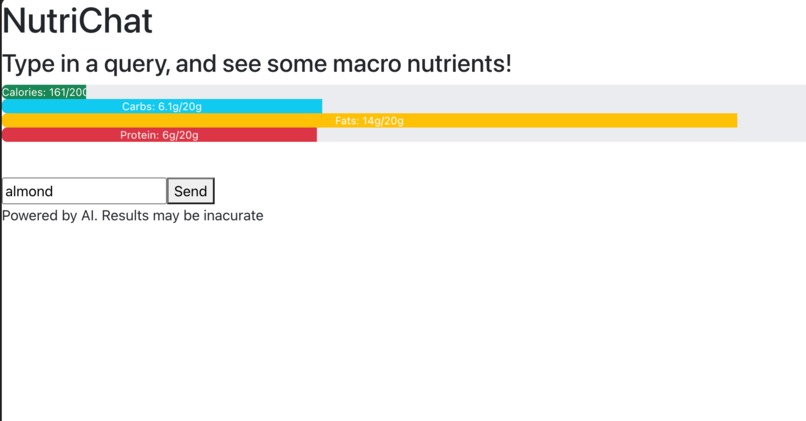 nutriChat – screenshot 1