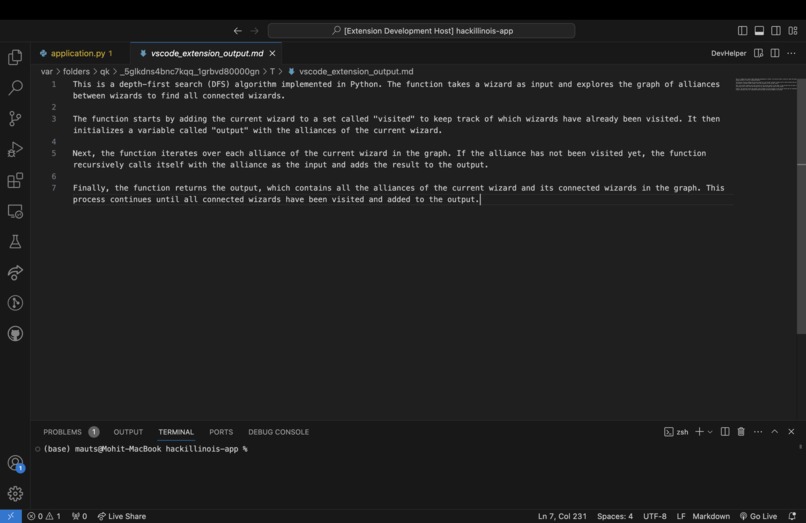 DevHelper – screenshot 3