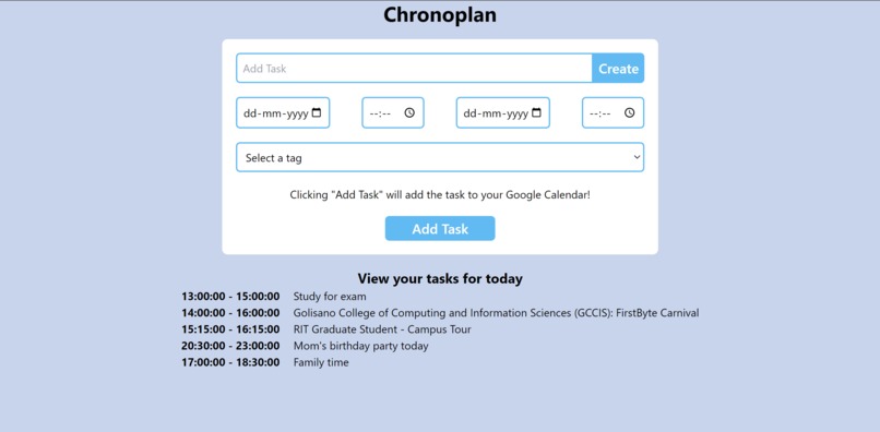 Chronoplan – screenshot 1