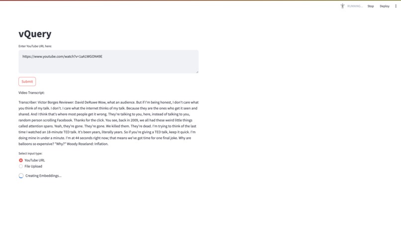 vQuery – screenshot 1