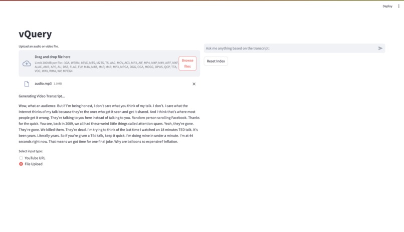 vQuery – screenshot 3
