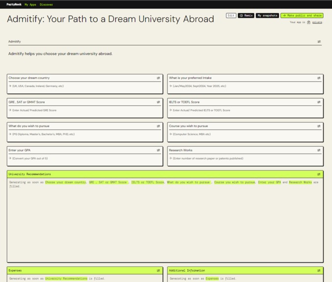 Admitify: Your Path to a Dream University Abroad – screenshot 1