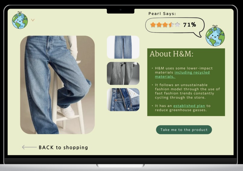 Pearl: A Sustainable Retail Website – screenshot 4