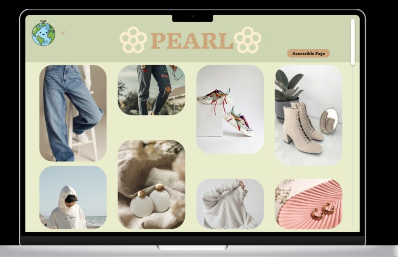 Pearl: A Sustainable Retail Website – screenshot 5