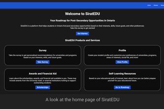 SiratEDU: Map for Post-Secondary Opportunities in Ontario