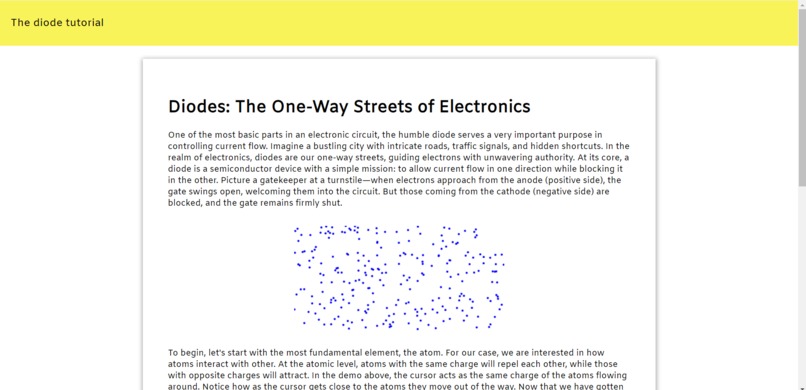 The Diode Tutorial – screenshot 1
