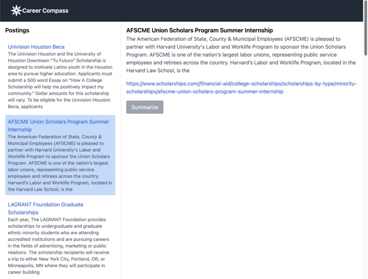 Career Compass – screenshot 2