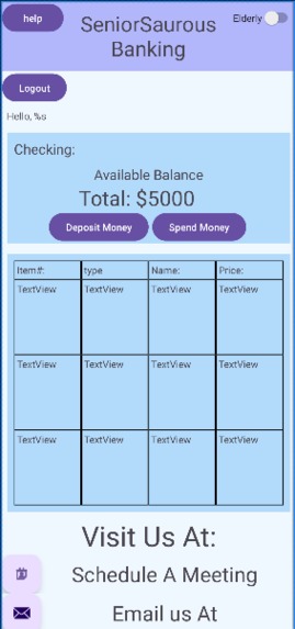 SeniorSaurous Banking – screenshot 2