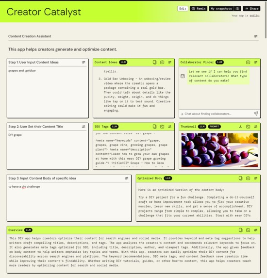 Content Creation Assistant – screenshot 1