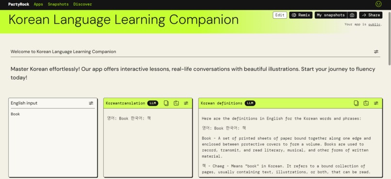 Korean Language Learning Companion – screenshot 1