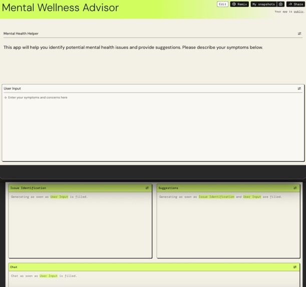 Mental Wellness Advisor – screenshot 1