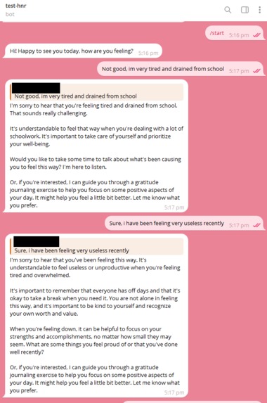 Burnout Support Bot – screenshot 1