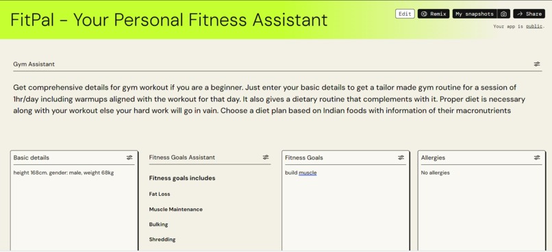 FitPal – screenshot 2