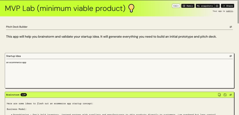 MVP Lab – screenshot 1