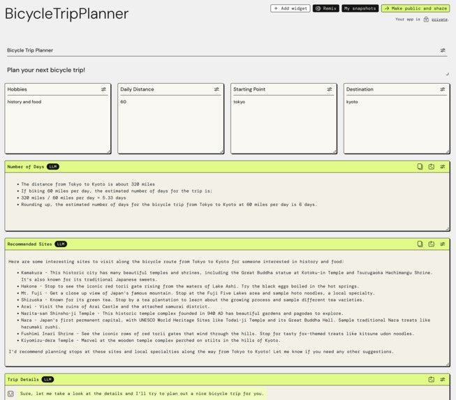 BicycleTripPlanner – screenshot 1
