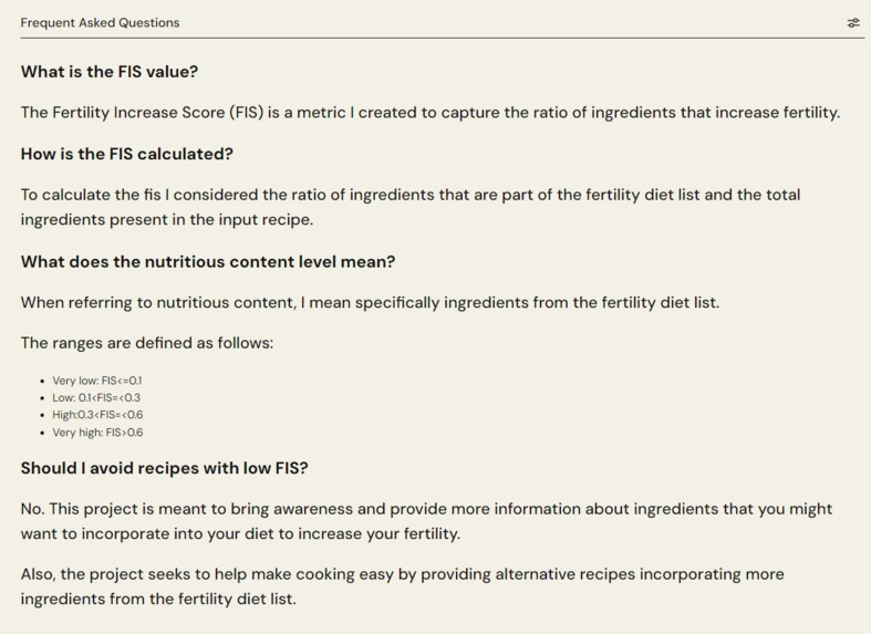 Fertility à la Carte – screenshot 2
