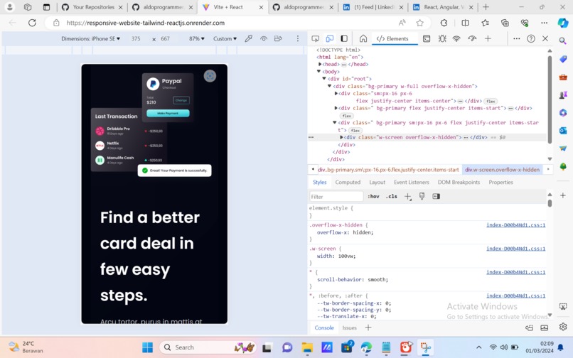 MODERN-UI/UIX REACT JS & TAILWIND CSS – screenshot 3
