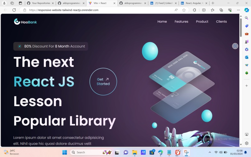 MODERN-UI/UIX REACT JS & TAILWIND CSS – screenshot 4