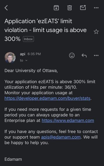 ezEATS – screenshot 2