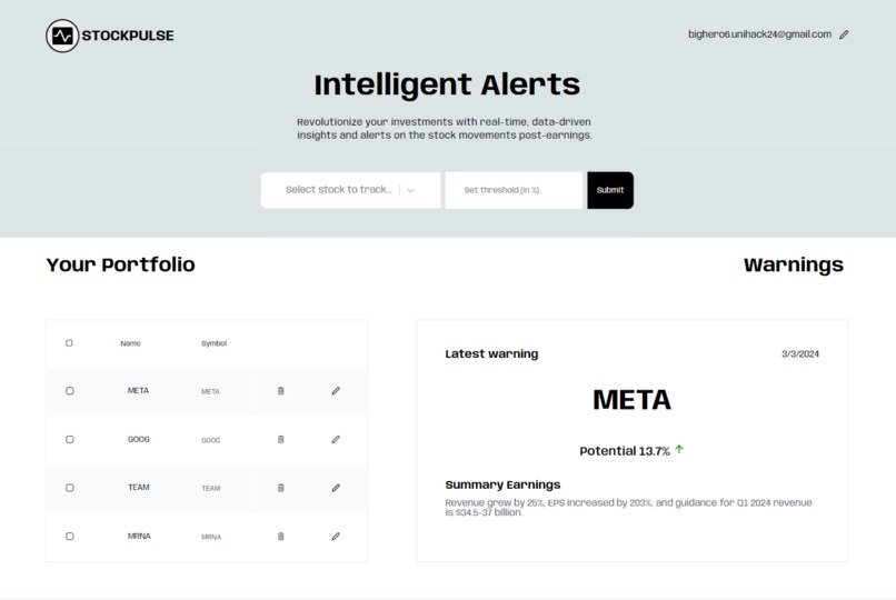 StockPulse – screenshot 1