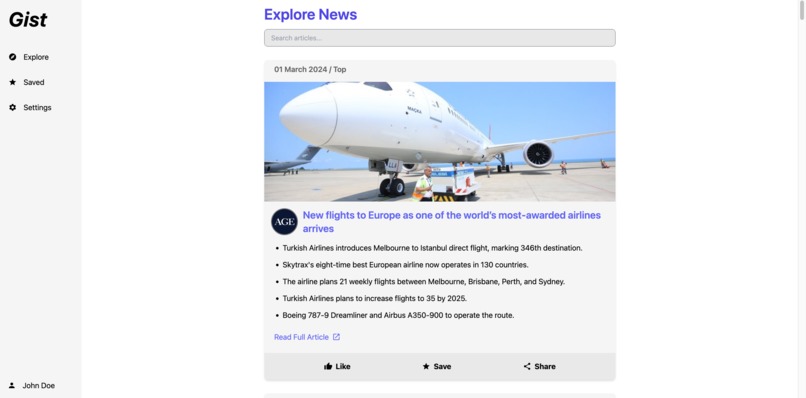 Gist – screenshot 1