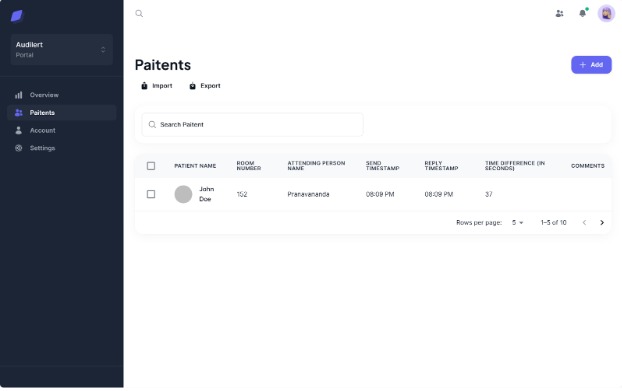 Audilert – screenshot 1