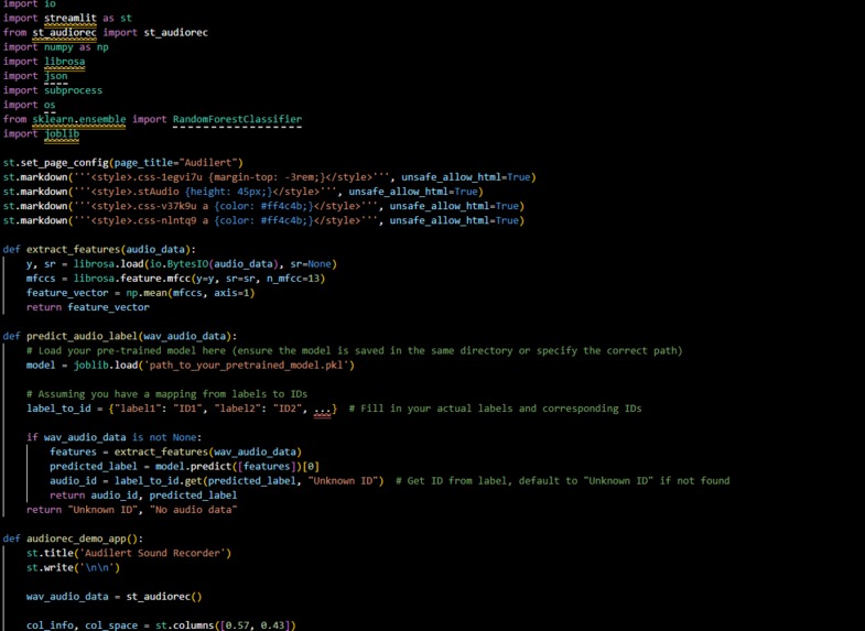 Audilert – screenshot 3