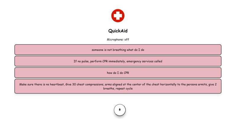 QuickAid – screenshot 1