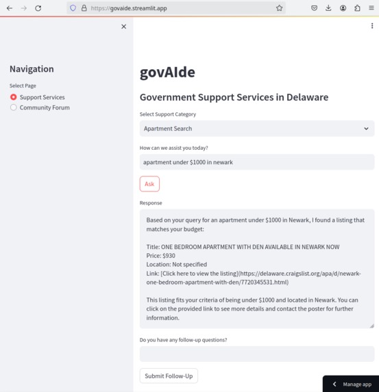 govAIde – screenshot 3