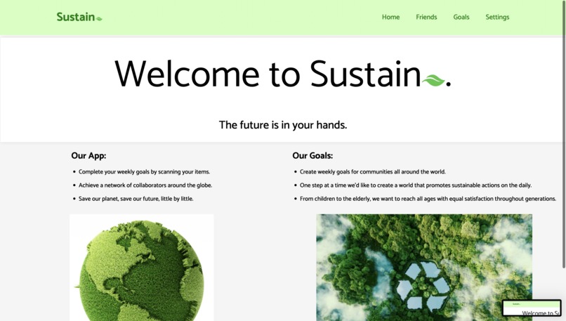 The Sustain app  – screenshot 2