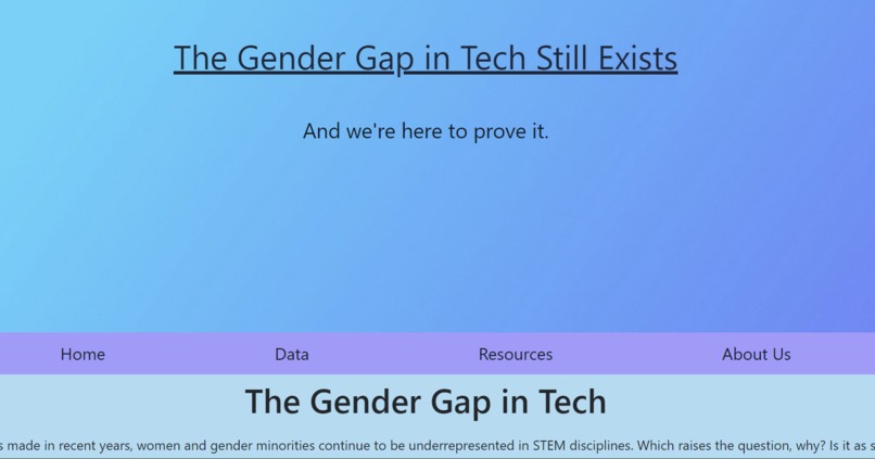 The Gender Gap in Tech – screenshot 1