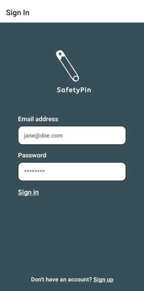 SafetyPin – screenshot 2