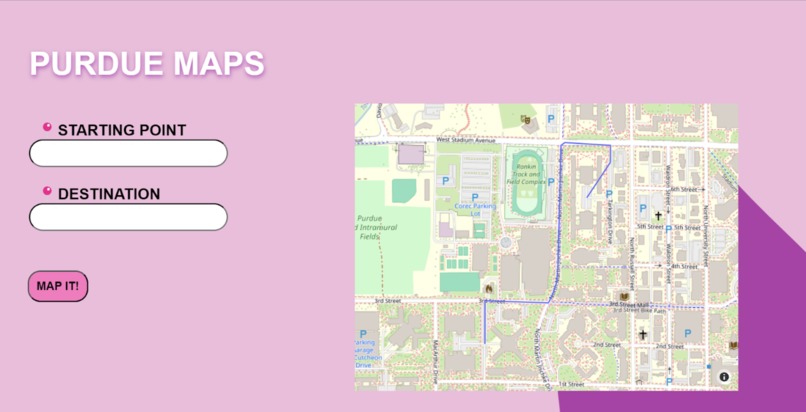 PurdueMaps – screenshot 2