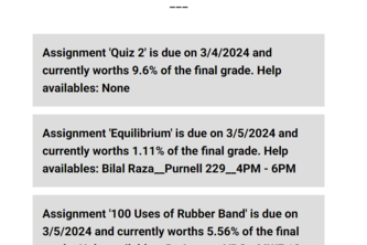 Canvas Assignment Organizer